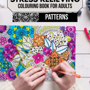 stress relieving colouring book for adults (p